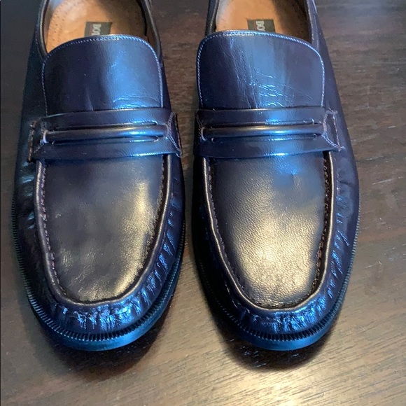 Botany 500 shoes men’s dark brown leather Slip on - Picture 7 of 9